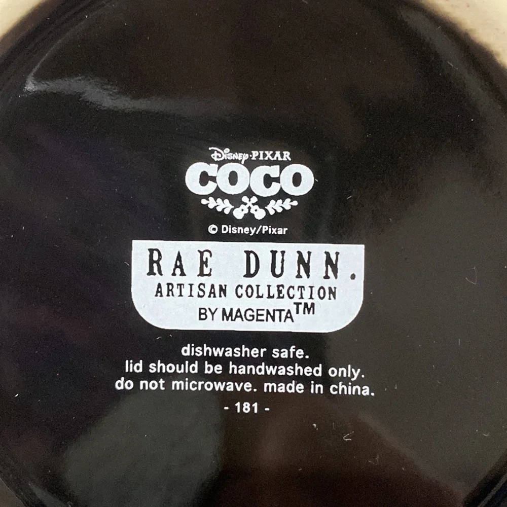 NEW Rae Dunn x Disney Pixar Coco Un Poco Loco Jar Black